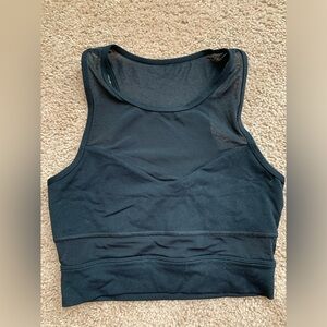 Lorna Jane black sports bra with mesh in S